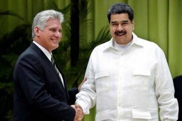 ¡AH, OK! Díaz-Canel se adelantó al CNE y felicitó a Maduro por su “contundente victoria” antes de los resultados oficiales del CNE la noche del #21N