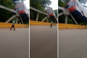 ¡IMPACTANTES IMÁGENES! Autobús que viajaba con 20 personas desde Caracas a Maracaibo se estrelló contra un puente en Lara (+Video)