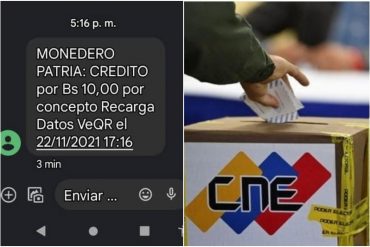 ¡SEPA! El pago que habrían recibido los registrados en la aplicación veQR luego de votar el #21Nov (+Captura)