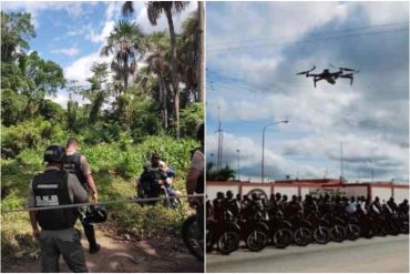 ¡OIDO! Con drones despliegan operativo en área urbana de El Tigre en la búsqueda de niños desaparecidos