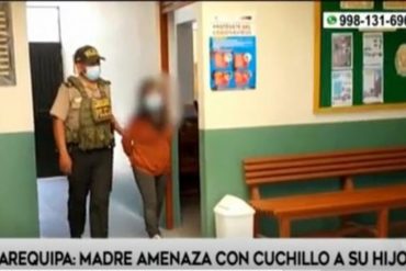 ¡HORROR! “Voy a matar. Vas a ver. Y te vas a acordar de mi toda tu vida”: madre amenazó con un cuchillo a su hijo y envió videos a su expareja