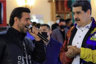 ¡AH, CARAMBA! Revelan cuál sería el jugoso supuesto monto que cobró Pablo Montero por cantarle a Maduro en su cumpleaños (+Video)