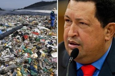 ¡SE LA MOSTRAMOS! “La imagen de Chávez y un enorme basurero detrás lo dice todo”: la peculiar fotografía se hizo viral en redes
