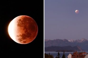 ¡DE INTERÉS! Así se vio el eclipse lunar parcial más largo en casi 600 años (+Fotos +Videos)