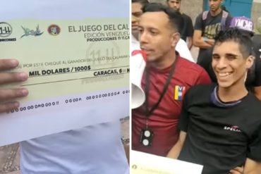 ¡INSÓLITO! Venezolano obtuvo $1.000 dólares tras ganar torneo del “Juego del Calamar” (+Fotos +Video)