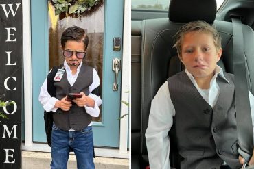 ¡QUÉ TRISTE! «Los niños necesitan entender que las palabras duelen»: Un pequeño se disfrazó de Tony Stark por Halloween y sus compañeros le hicieron bullying en el autobús escolar