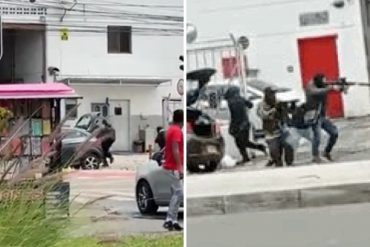 ¡VER PARA CREER! “Llegó la ley”: El aterrador atraco tipo película que ocurrió en un sector de Medellín y atemorizó a los presentes (+Video)