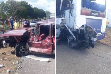 ¡TRÁGICO! Cinco muertos y nueve heridos en fatal choque múltiple en carretera Morón-Coro (+Detalles)