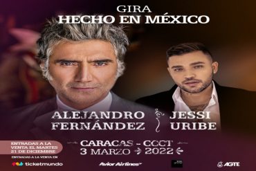 ¡ENTÉRESE! Después de la irreparable pérdida de su padre: Alejandro Fernández llegará el próximo 3 de marzo a Caracas con el tour ‘Hecho en México’ (+Detalles)