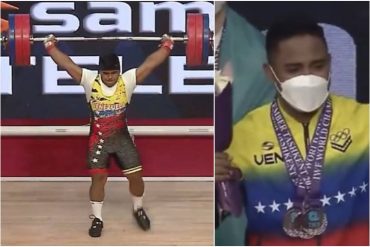 ¡ORGULLO CRIOLLO! Keydomar Vallenilla gana medalla de bronce en el Campeonato Mundial de Pesas en Uzbekistán (+Video)