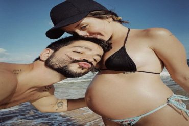 ¡VEA! La foto con la que Evaluna presumió su barriga de cinco meses de embarazo junto a un “babeado” Camilo