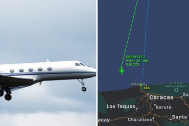 ¡DE INTERÉS! Un avión vinculado a la CIA aterrizó en Maiquetía la tarde de este #7Dic (+Imagen)