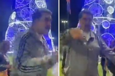 ¡AH, OK! Maduro montó un video disfrutando de las “luces y el colorido navideño” de Caracas horas antes de otro apagón nacional