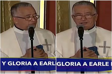 ¿SERÁ SAAB? El padre chavista Numa Molina se confundió tres veces en la capilla ardiente de Earle Herrera: lo llamó “Alex” y así se justificó (+Video)