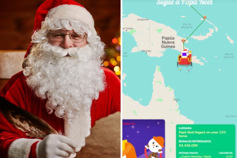 ¡MÍRELO! Siga en vivo el viaje de Santa Claus desde el Polo Norte al