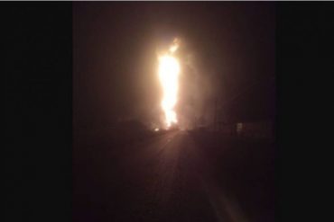 ¡VEA! Así amaneció este #12Ene el área donde explotó una tubería de combustible en Anzoátegui (+Fotos) (+Video)