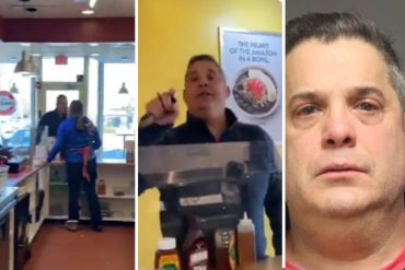 ¡SEPA! “Inmigrante fracasada”: Viralizan insultos racistas de cliente de una cafetería en EEUU (lo despidieron de su empleo luego de difundirse el hecho +Video)