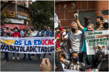 ¡MIRA, NICOLÁS! Maestros protestaron más de 1.000 veces en los últimos 4 años para exigir reivindicaciones de sus derechos y condiciones laborales