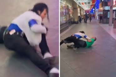 ¡MÍRELA! Se viraliza la pelea entre un imitador de Michael Jackson y un hombre en Las Vegas (+Video)