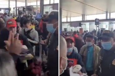 ¡GRAVE! Denuncian que habrían impedido a un grupo de venezolanos abordar un vuelo a México desde el aeropuerto de Bogotá (+Video)