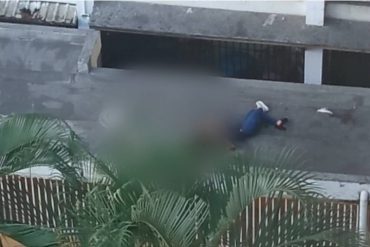 ¡MUY FUERTE! Mujer se lanzó al vacío desde el piso 9 de un edificio en Guarenas