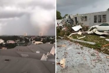 ¡MÍRELO! Fuerte tornado tocó tierra en Florida y se emite una alerta de emergencia (+Videos)