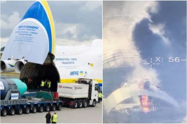 ¡TERRIBLE! Ucrania confirma que tropas rusas destruyeron el AN-225, el avión más grande del mundo (Imagen satelital)