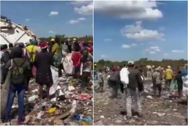 ¡TERRIBLE! Venezolanos desplazados por conflicto armado en la frontera comen del vertedero de Puerto Carreño (+Fotos)