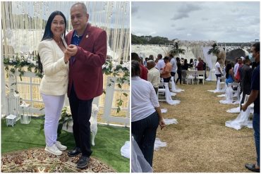 ¡QUÉ TAL! Después del escándalo por fiesta “fancy” en el tepuy Kusari: el gobernador chavista de Bolívar se casó en el Parque Nacional La Llovizna (+Fotos)