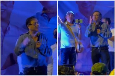 ¡BOCHORNOSO! Gustavo Petro se presentó ebrio en un mitin con simpatizantes y después apareció para disculparse: «Me cayó mal un trago que tomé» (+Video)