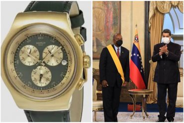 ¡VEA! El nuevo y lujoso reloj que lució Maduro durante la condecoración a embajador de San Vicente y Las Granadinas (+Foto +Precio)