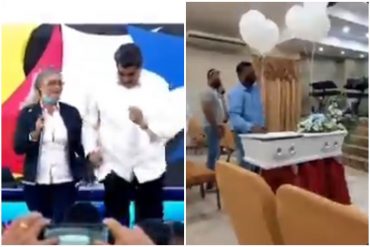 ¡INSENSIBLE! Maduro bailó en TV el día en el que sepultaron al niño venezolano asesinado por la Guardia Costera de Trinidad y Tobago (+Video repugnante)