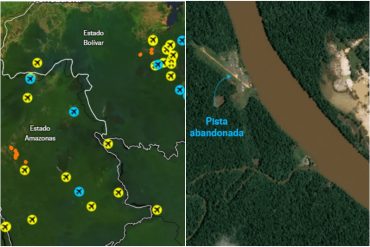 ¡VEA! Radiografía satelital: el mapa que muestra las presuntas pistas clandestinas para el tráfico de drogas y de oro en Venezuela (+Detalles)