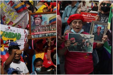 ¡DESCONTROLADOS! Chavistas desafiaron al ómicron para honrar los 30 años del intento de golpe de Estado que lideró Hugo Chávez