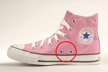 ¡VEA! Finalmente revelan para qué sirven los diminutos agujeros en las zapatillas Converse