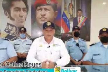 ¡ATENCIÓN! Detuvieron al director de la Policía de Bolívar y a otros 3 oficiales durante la operación “mano de hierro” por presunta extorsión y otros delitos (+Video)