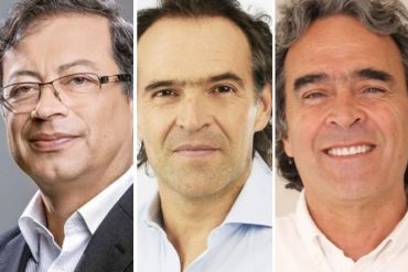 ¡LE CONTAMOS! Gustavo Petro, Fico Gutiérrez y Sergio Fajardo son los candidatos de las coaliciones de izquierda, derecha y centro en Colombia