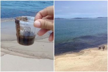 ¡LO QUE FALTABA! Reportan supuesto derrame petrolero, en playa Los Canales, del estado Anzoátegui (+Fotos) (+Video)