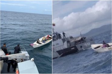 ¡SEPA! Rescatados tres ocupantes de una lancha que quedó a la deriva en las costas del estado Miranda