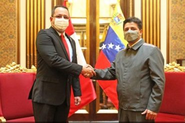 ¡SEPA! Embajador de Maduro entregó cartas credenciales al presidente peruano Pedro Castillo