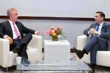 ¡SE LO CONTAMOS! Carlos Vecchio se reunió con Iván Duque en Washington: «Sabe que la dictadura de Maduro representa un riesgo para Venezuela y Colombia»