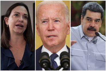 ¡ENFÁTICA! María Corina Machado dice que Biden abandona a los venezolanos al acercarse a Maduro