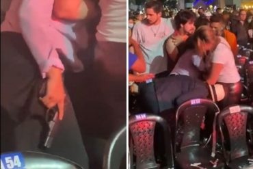 ¡GRAVE! Denuncian que una mujer amenazó y agredió a un joven con una pistola en el concierto de Morat en el CCCT (+Video bochornoso)