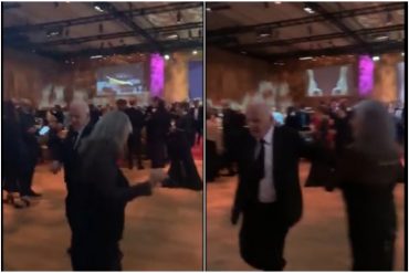 ¡PARA LA HISTORIA! «Llorarás» de Oscar de León sonó en la fiesta de los Oscar y Anthony Hopkins se lanzó sus pasos prohibidos (+Video)