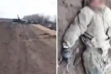 ¡IMÁGENES FUERTES! Captan el momento en que los ucranianos volaron un tanque ruso con sus ocupantes (+Video)