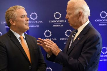 ¡AJÁ! Duque dice que seguirá su línea dura contra Maduro aunque EEUU se le acerque: «Seguiremos llamándolo como lo que es, un criminal de lesa humanidad»