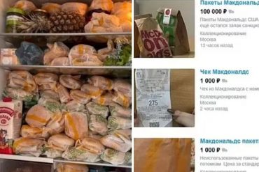 ¡INSÓLITO! Ruso compró casi 50 hamburguesas de McDonald’s y ahora las vende (precios oscilan de $300 a $800)