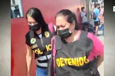 ¡TERRIBLE! Venezolana es detenida en Perú por extorsionar a madre de familia en el colegio de su nieto