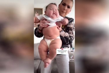 Kason, el bebé estadounidense que cautiva las redes por su tamaño: tiene 11 meses y las dimensiones de un niño de tres años (+Video)