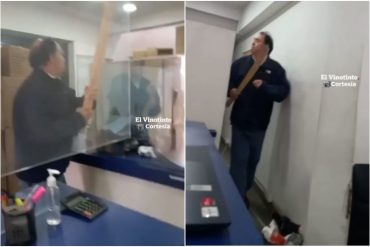 ¡VEA! Chileno agredió a cuatro venezolanos en una ferretería de Santiago: “Voy a pasar por arriba tuyo, we*n” (+Video)